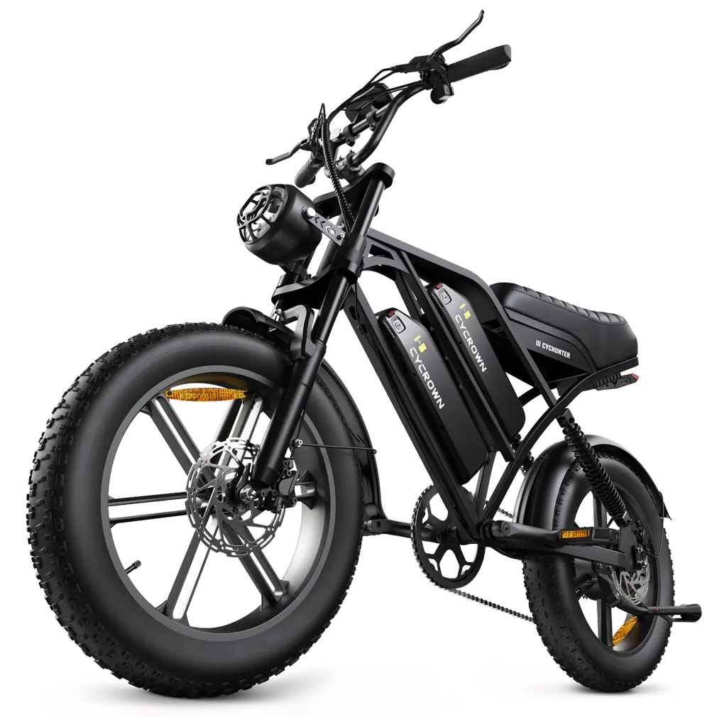 CycHunter 2.0 dual-battery, three-quarter view
