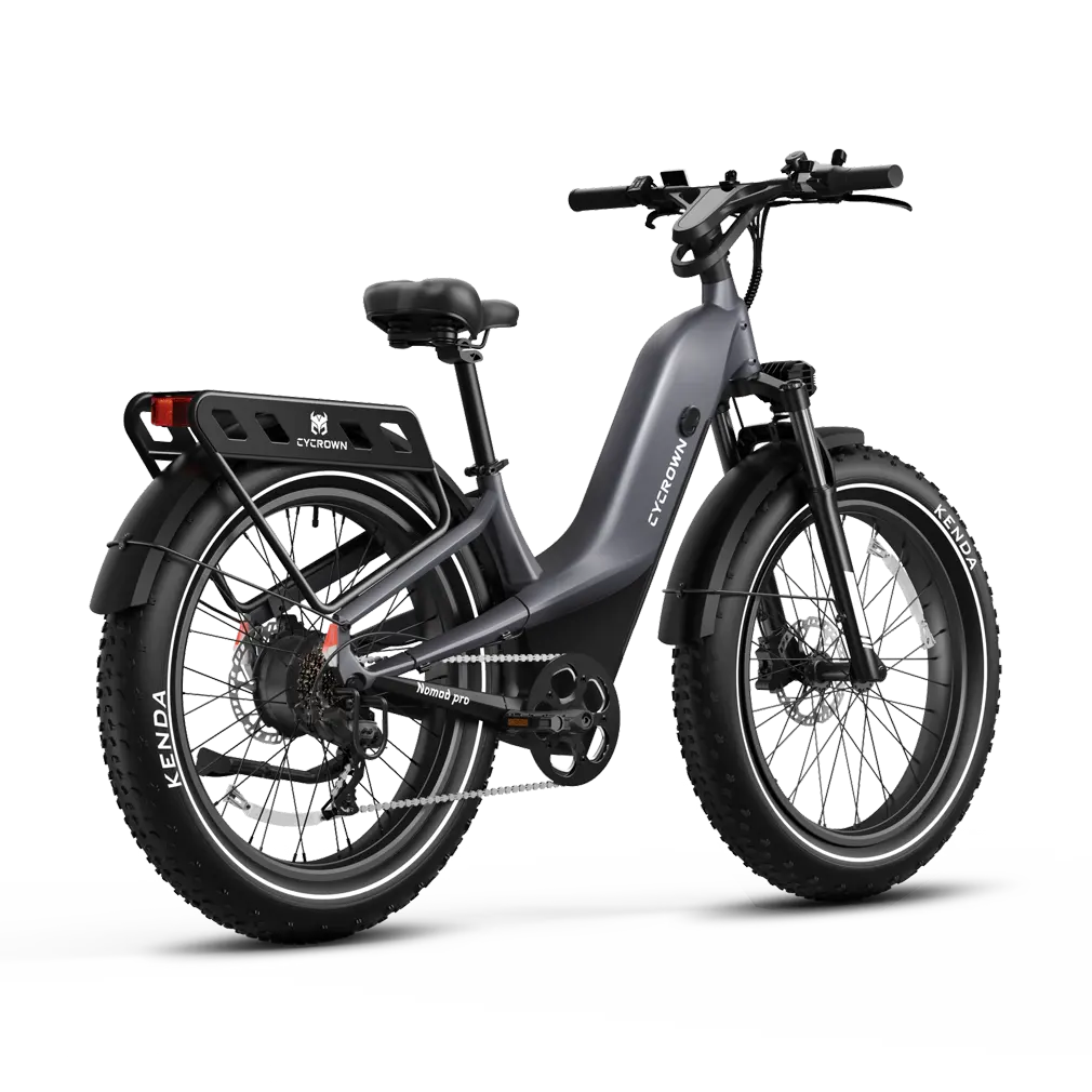 Nomad Pro in Graphite Grey, rear three-quarter view