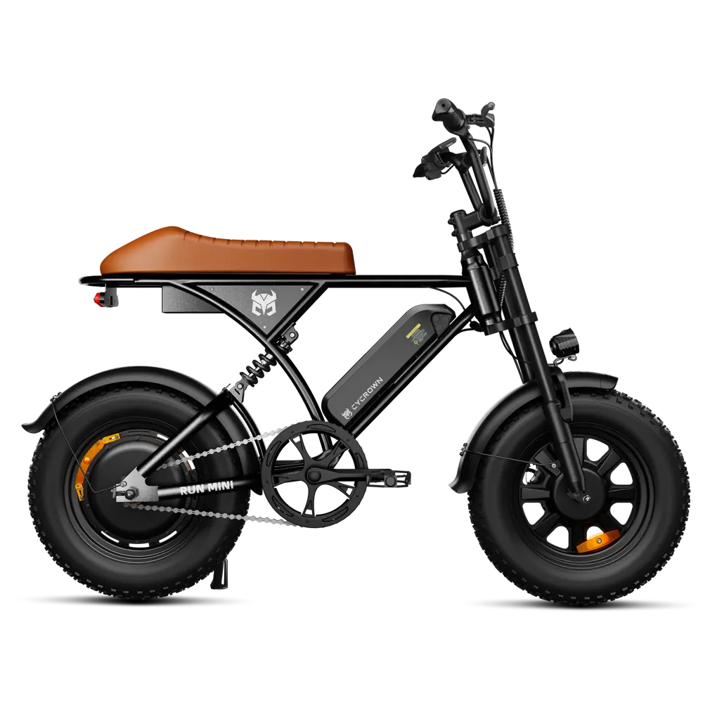 Run Mini in black, full side profile