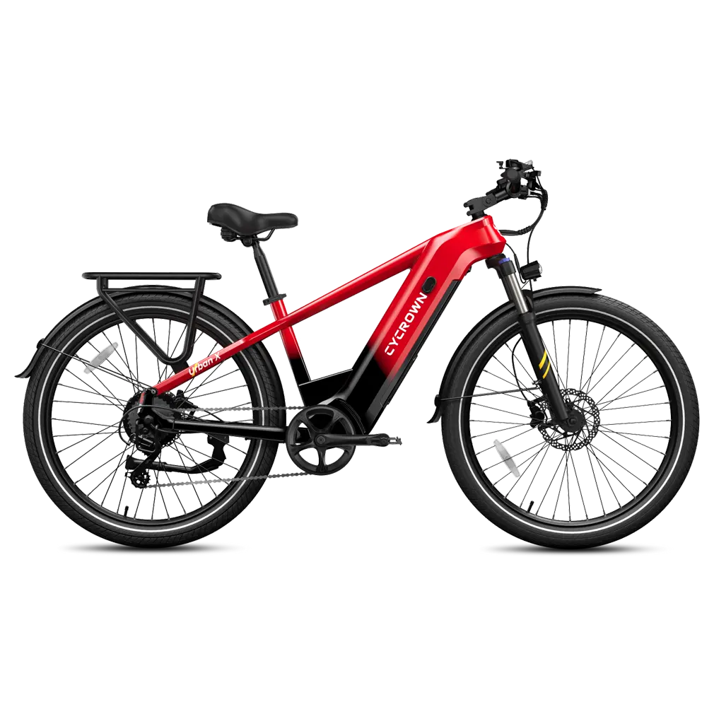 Urban X in Volcanic Red, side profile